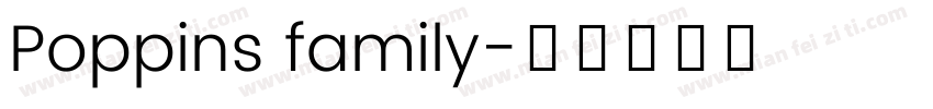 Poppins family字体转换